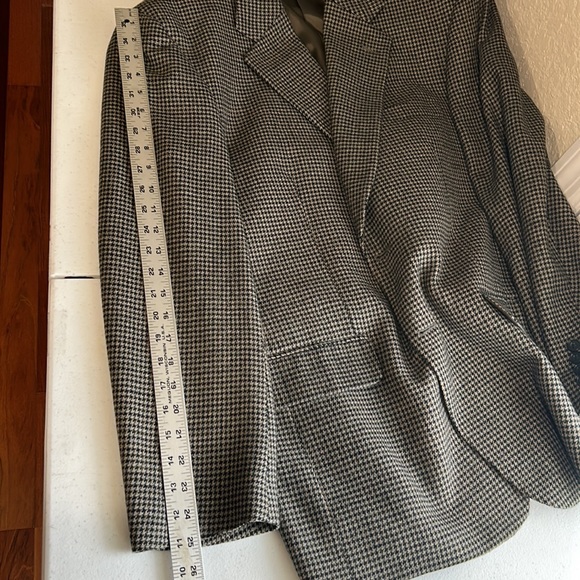 Macy’s Club Room, Mens, Brown Herringbone 100% Wool, Sport Coat/Blazer, Size 44R - Picture 10 of 10